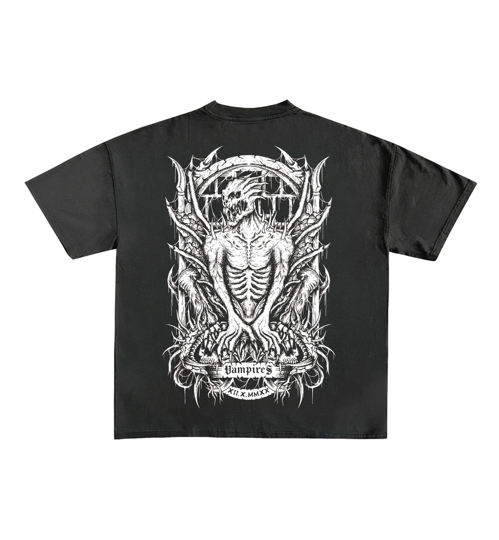 Metal Designed Oversized Tee