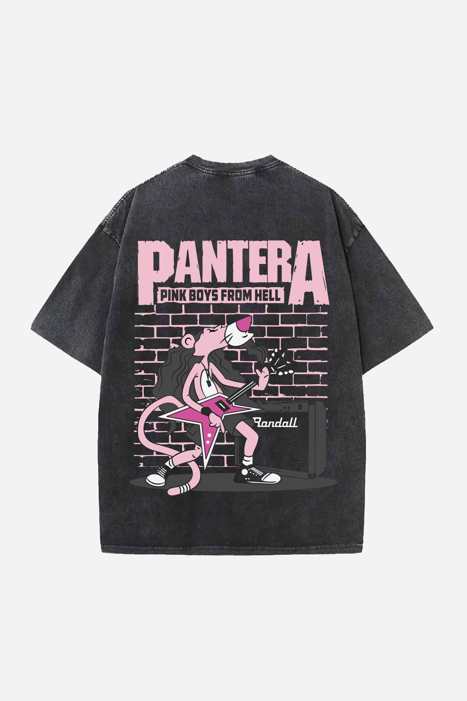 Pantera Designed Vintage Oversized T-shirt S - Main Image