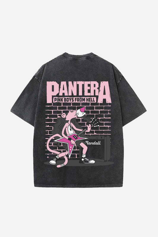 Pantera Designed Vintage Oversized T-shirt