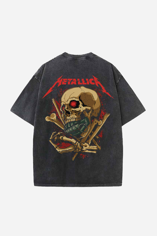 Metallica Designed Vintage Oversized T-shirt