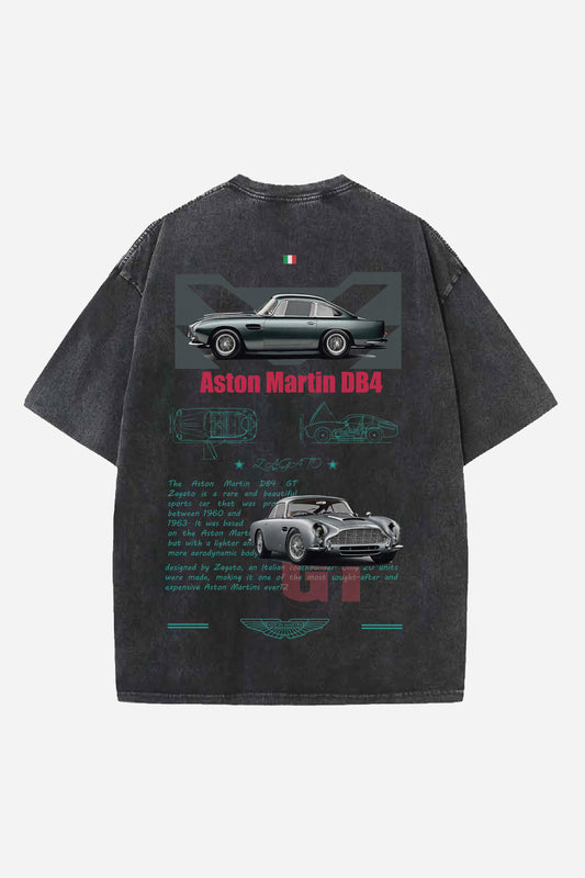 Aston Martin DB4 Designed Vintage Oversized T-shirt