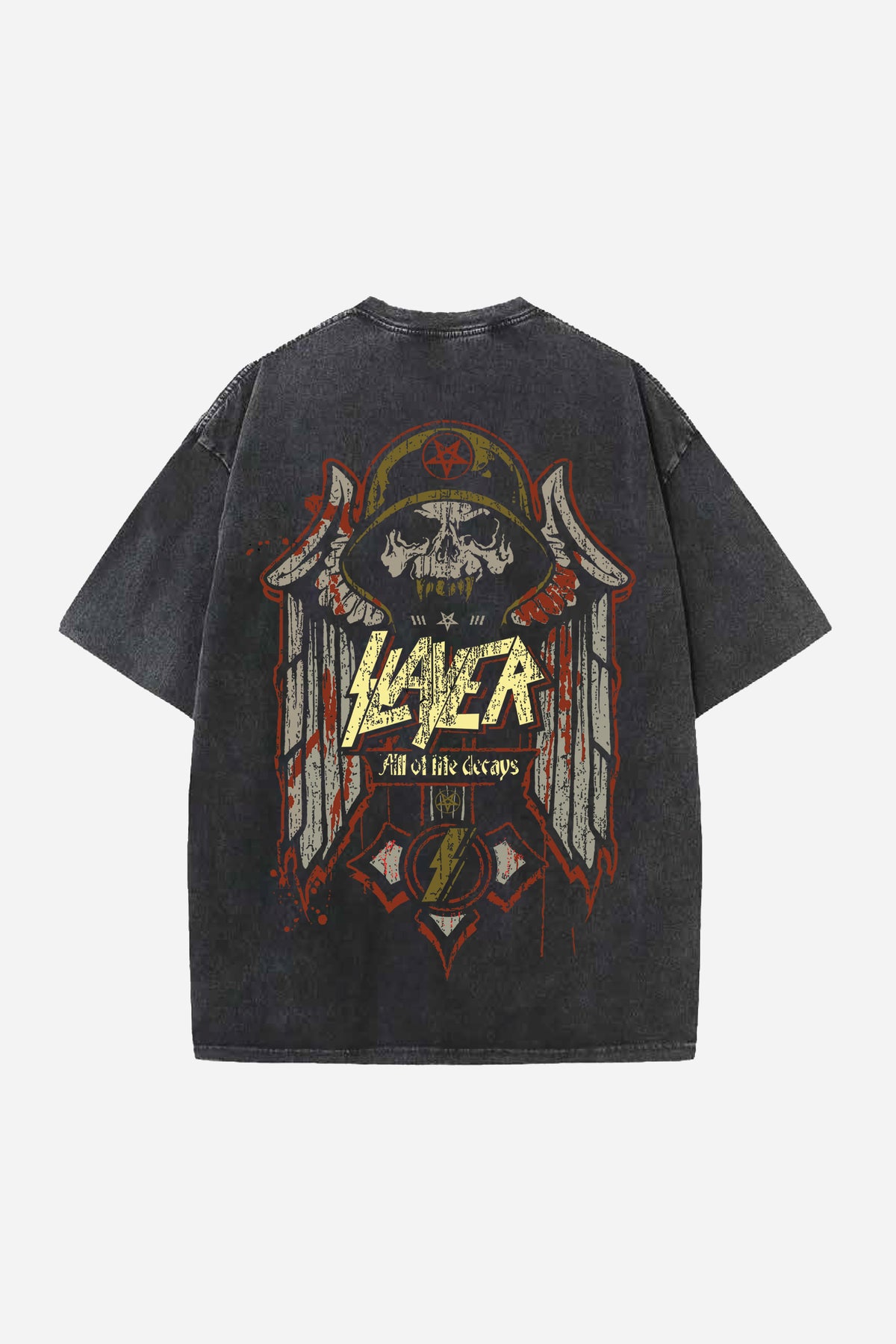 Slayer Designed Vintage Oversized T-shirt