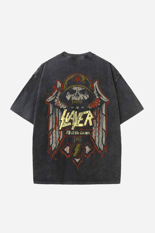 Slayer Designed Vintage Oversized T-shirt