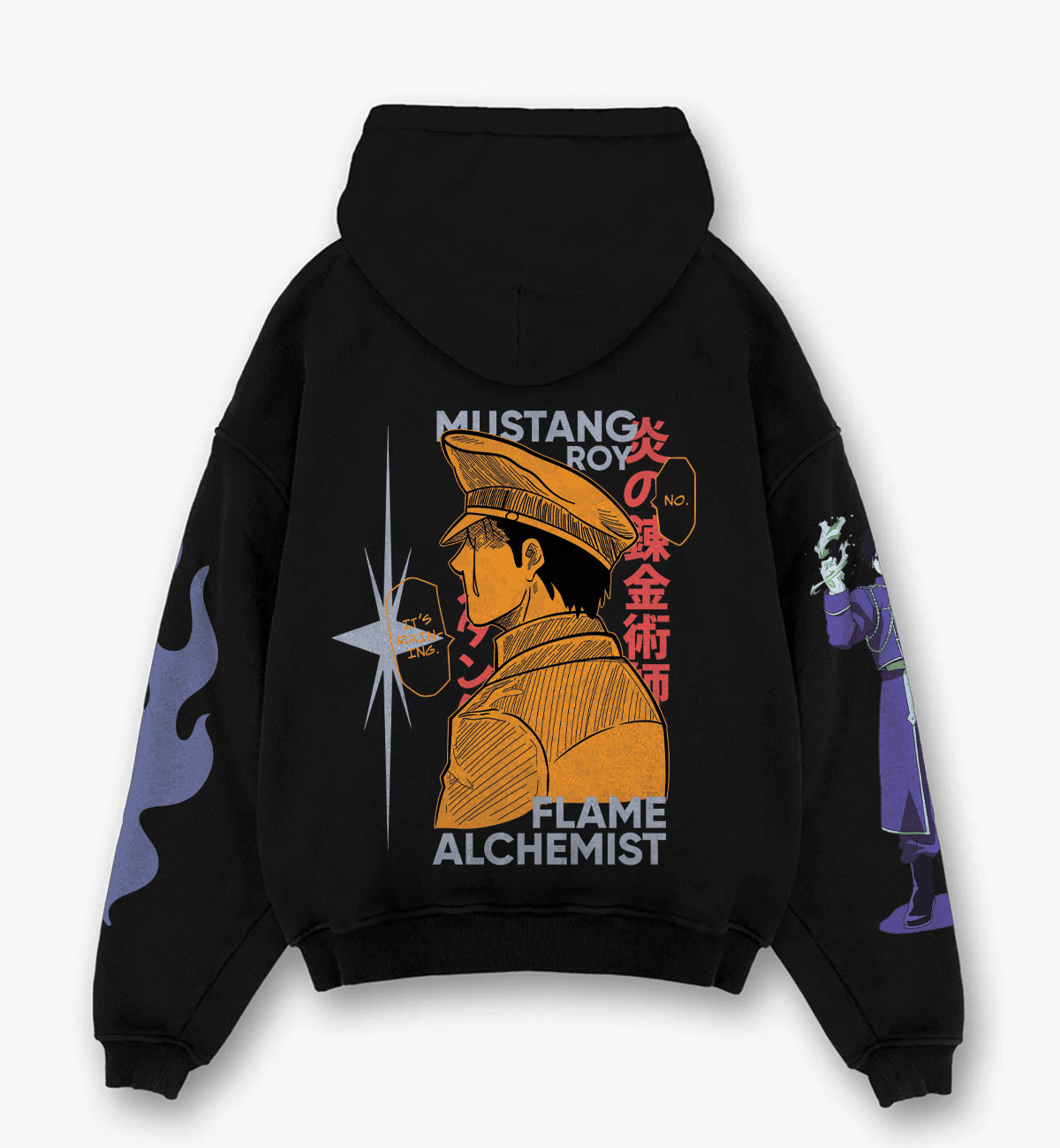 Full Metal Alchemist Mustang Roy Designed Oversized Hoodie
