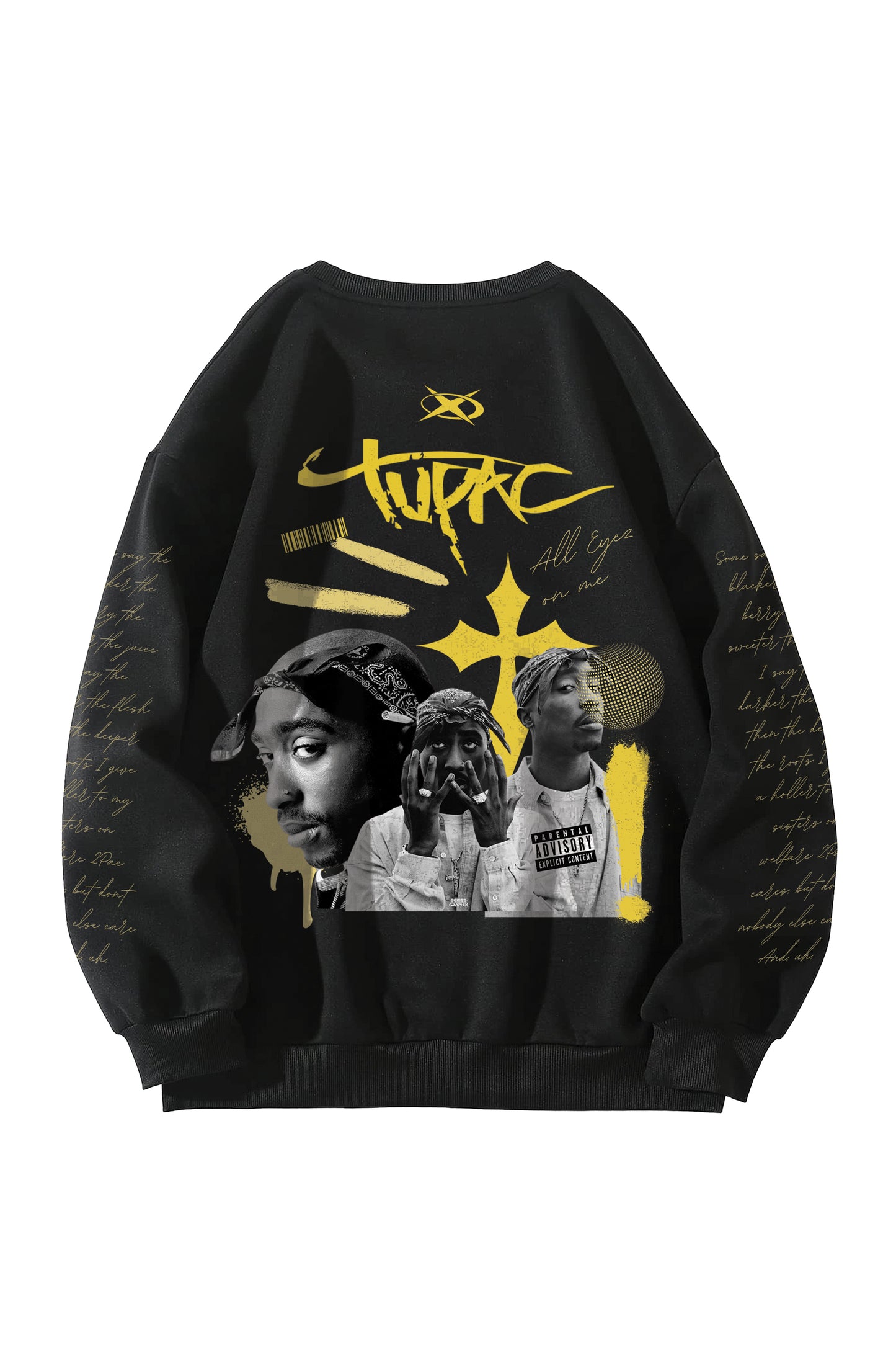 Tupac Designed Oversized Sweatshirt V1