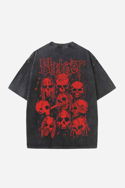 Slipknot Designed Vintage Oversized T-shirt