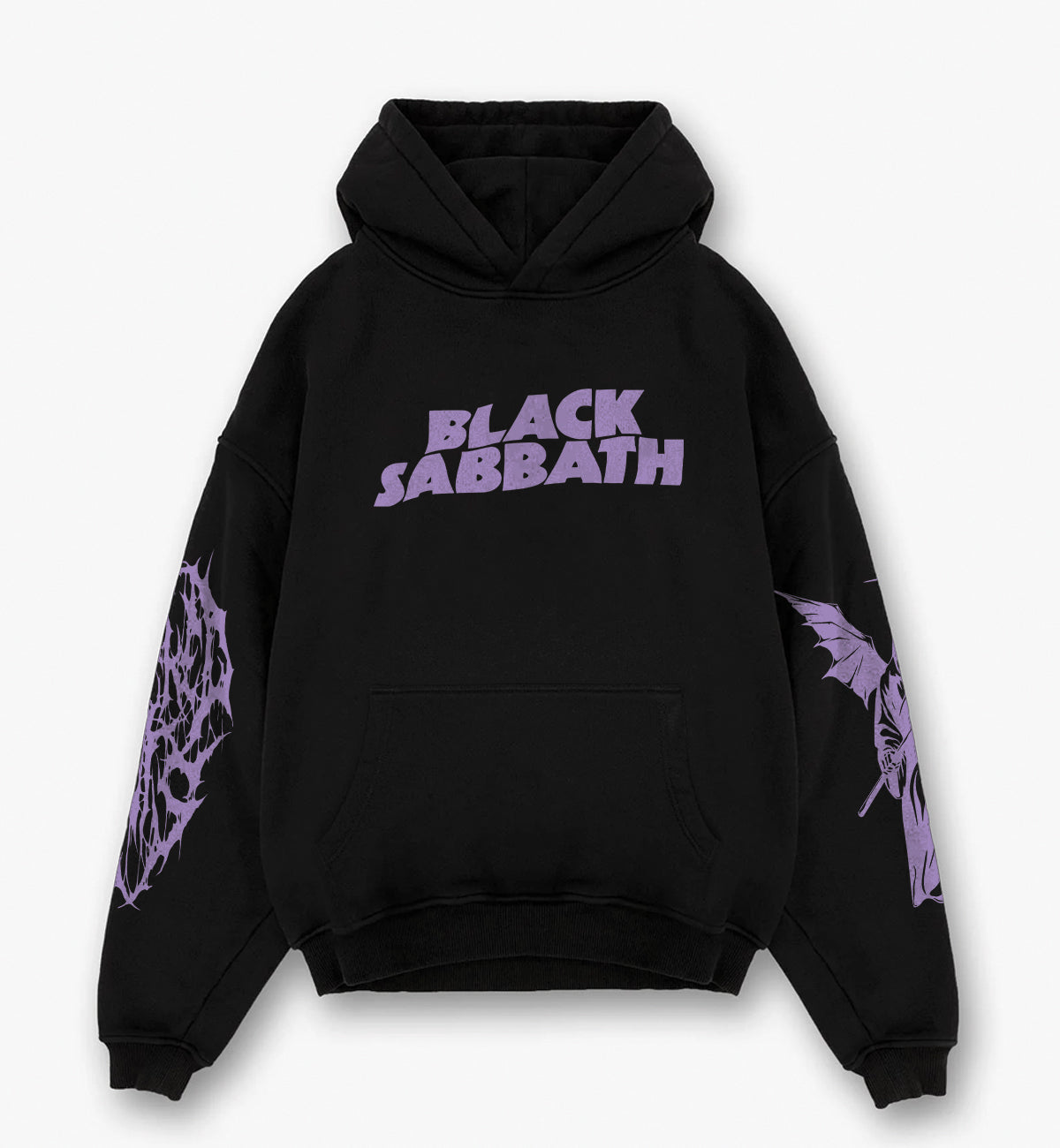 The Black Sabbath Designed Oversized Hoodie S Black