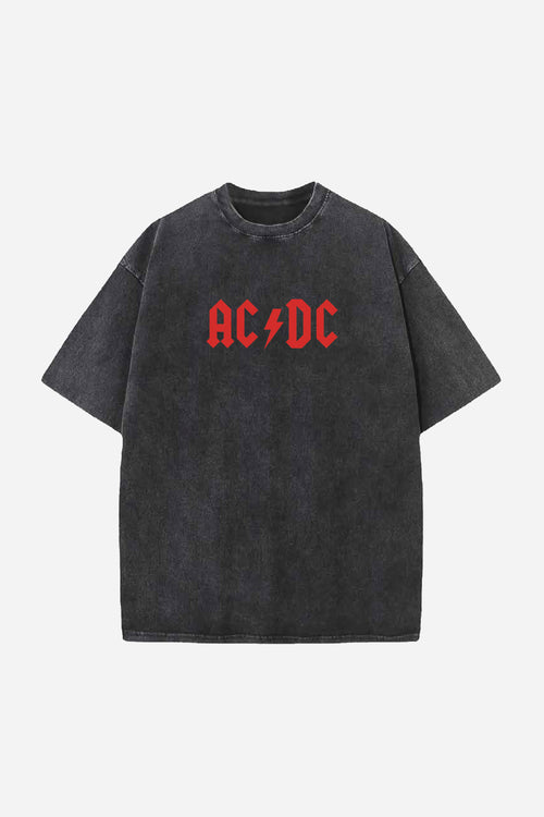 ACDC Designed Vintage Oversized T-shirt