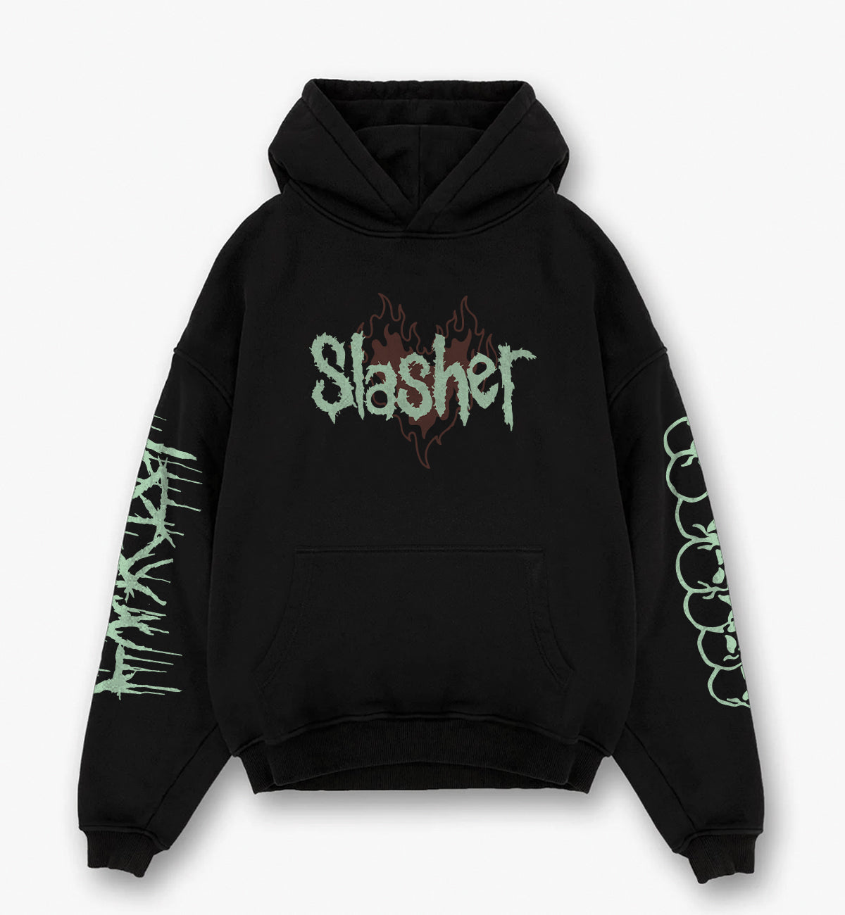Slasher Designed Oversized Hoodie