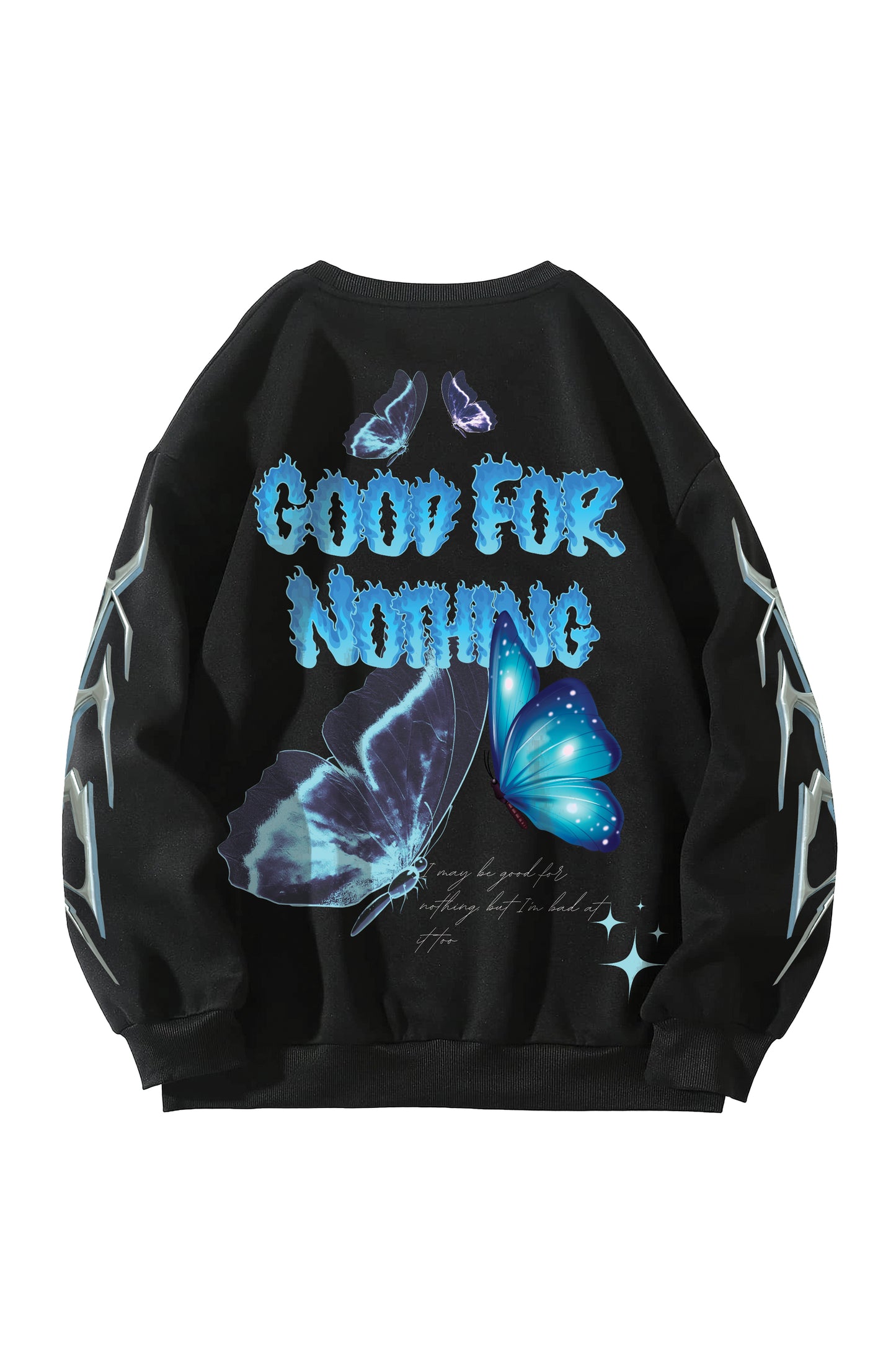 Good For Nothing Designed Oversized Sweatshirt