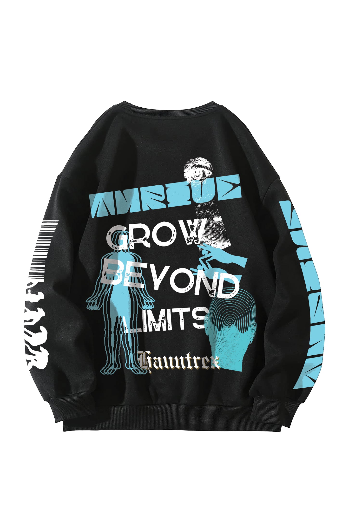 Grow Beyond Limits Designed Oversized Sweatshirt