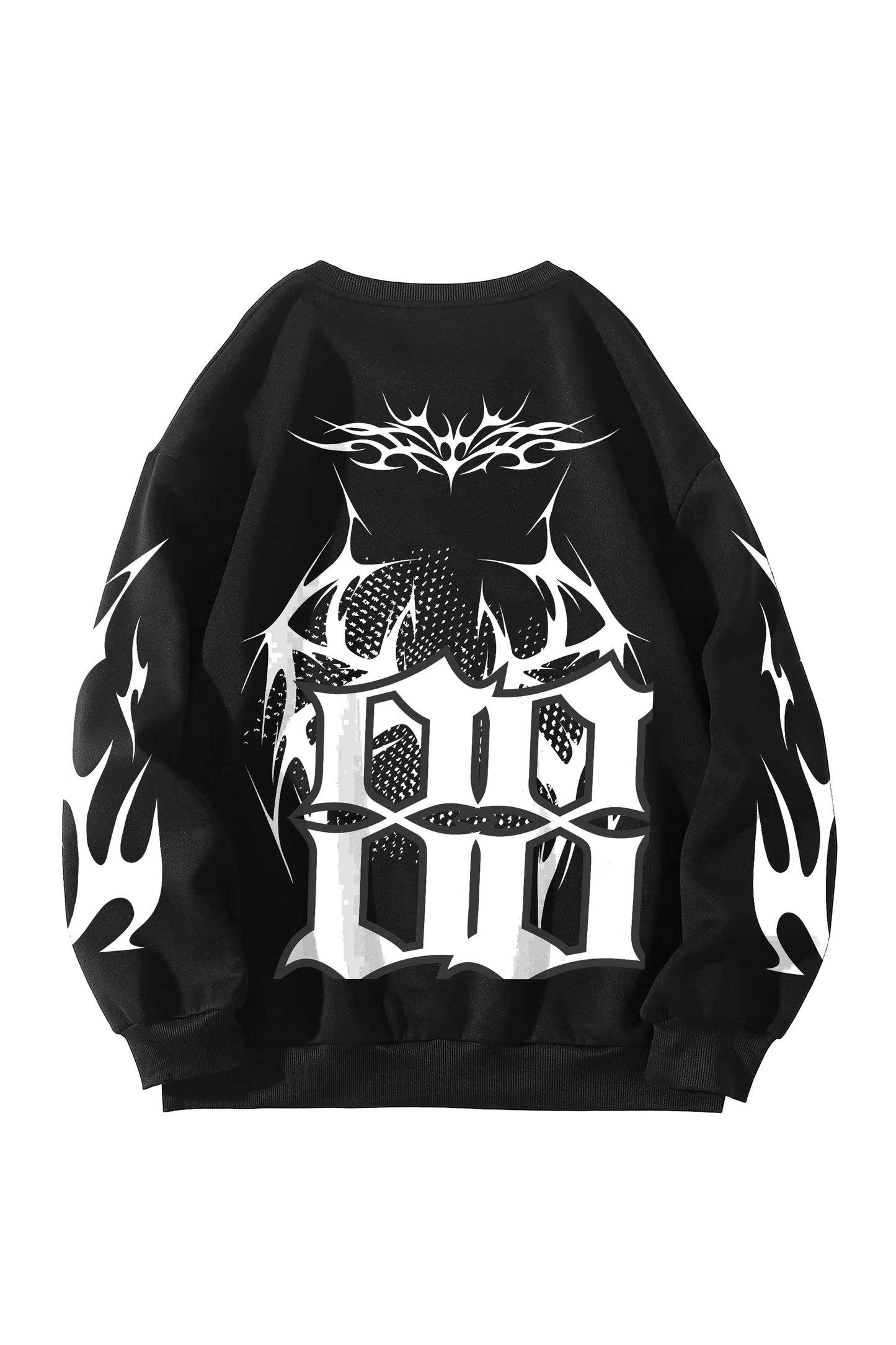 Born To Stand Out Designed Oversized Sweatshirt