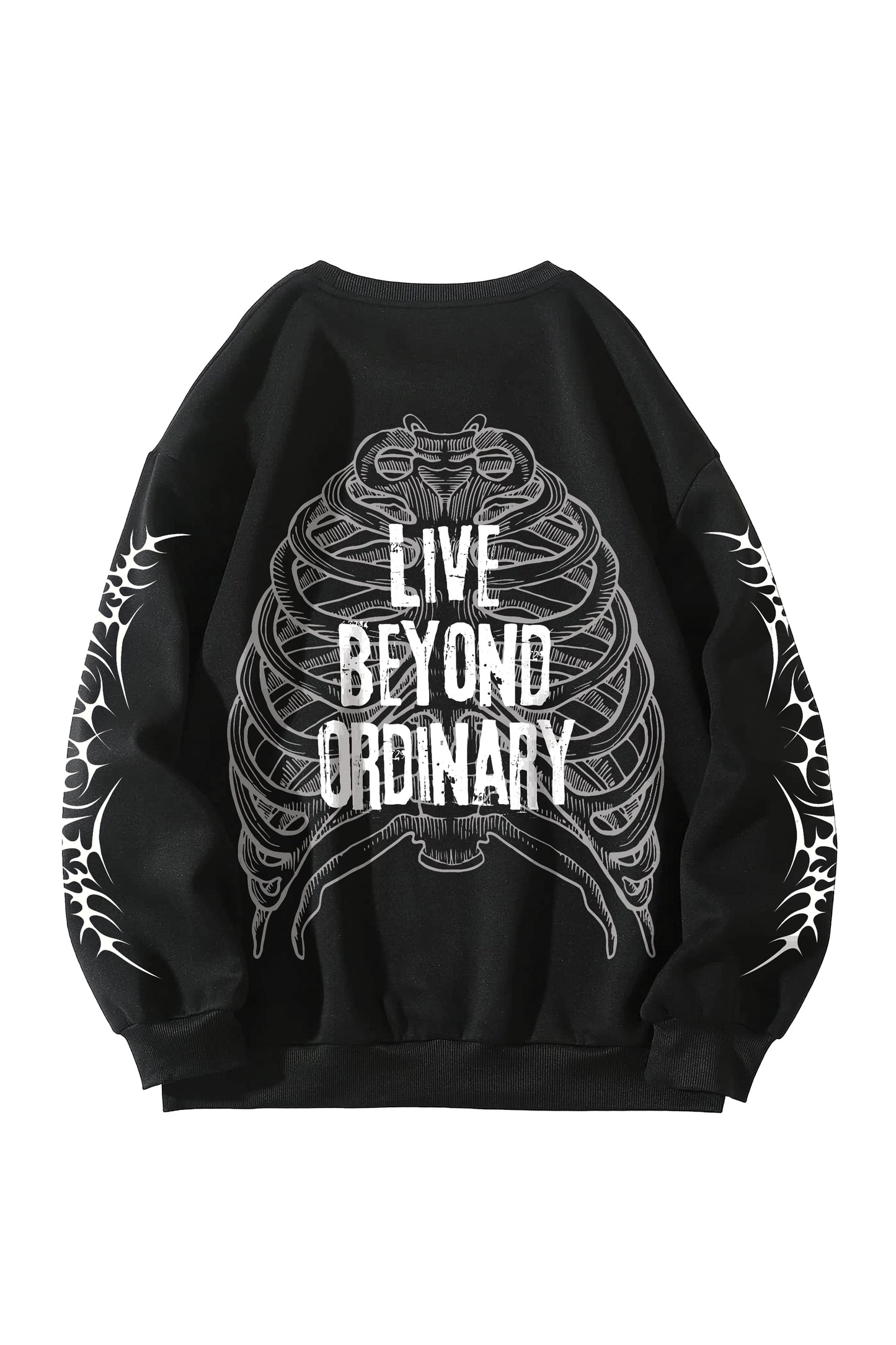 Live Beyond Ordinary Designed Oversized Sweatshirt