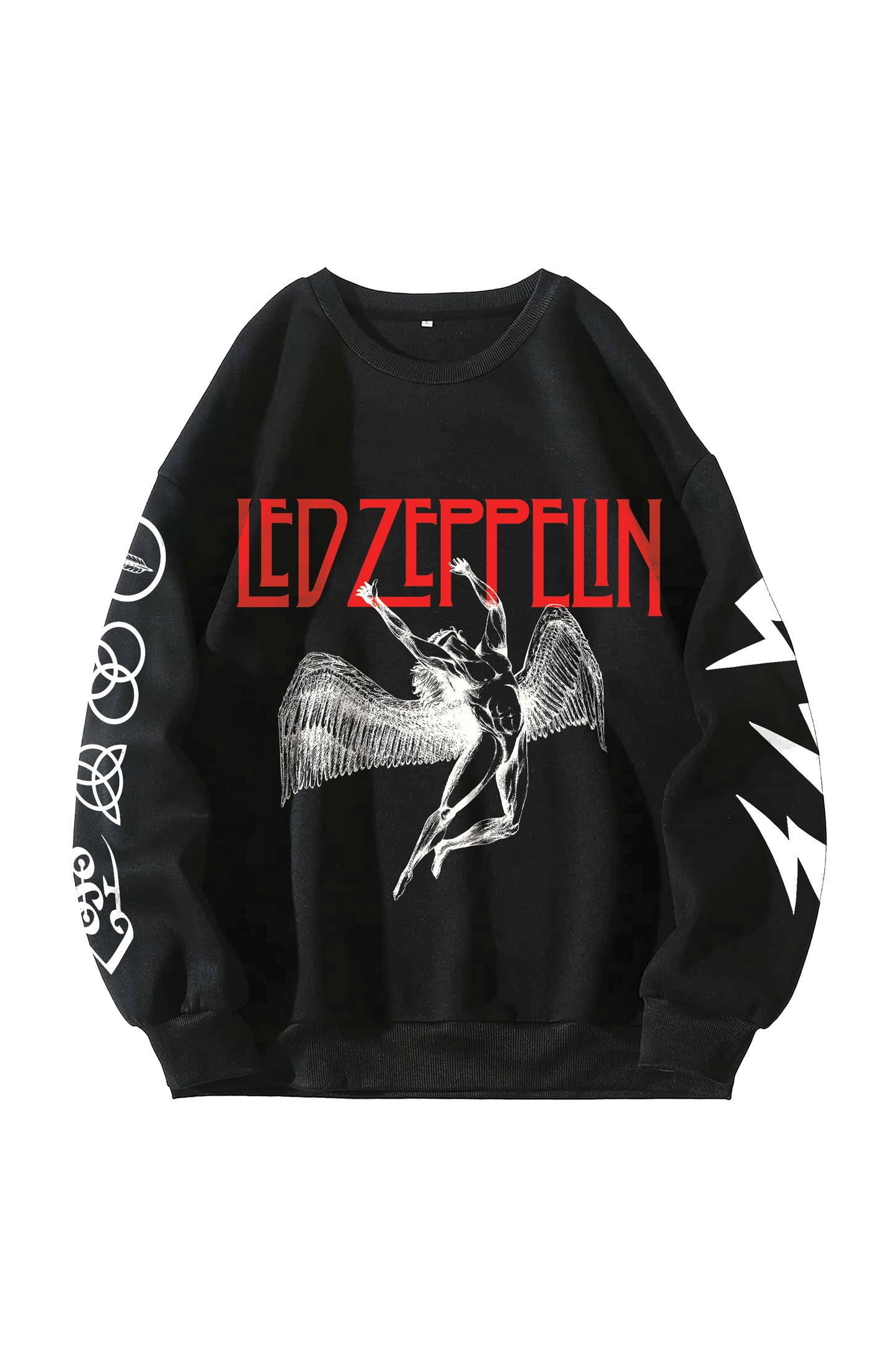 Led Zeppelin Designed Oversized Sweatshirt