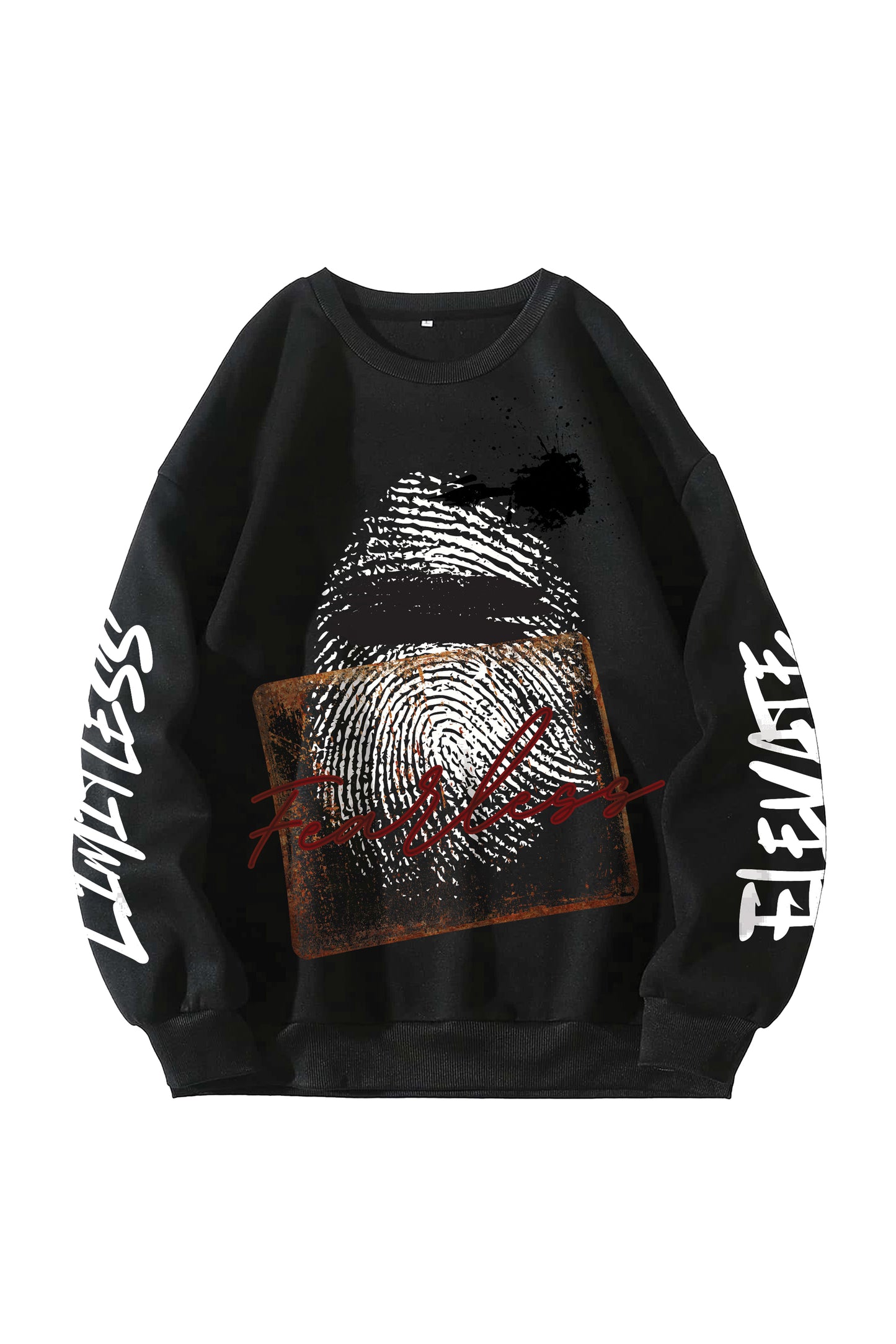 Fearless Designed Oversized Sweatshirt