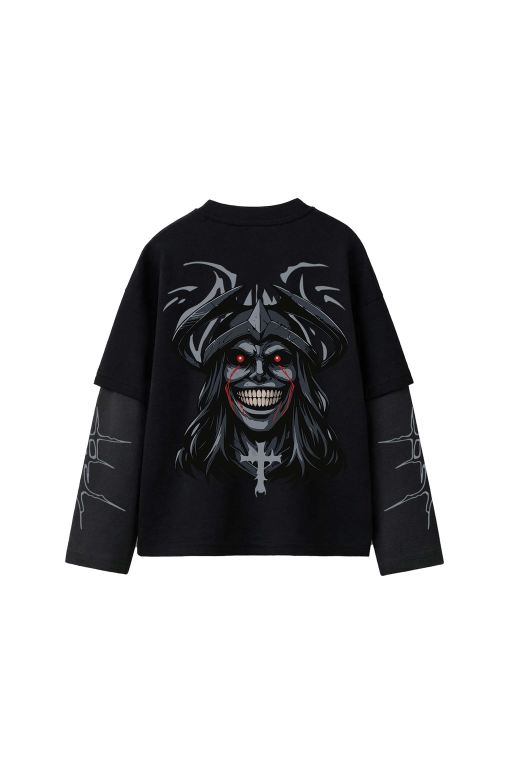 Solo Leveling Designed B&G Oversized Long Sleeve T-shirt