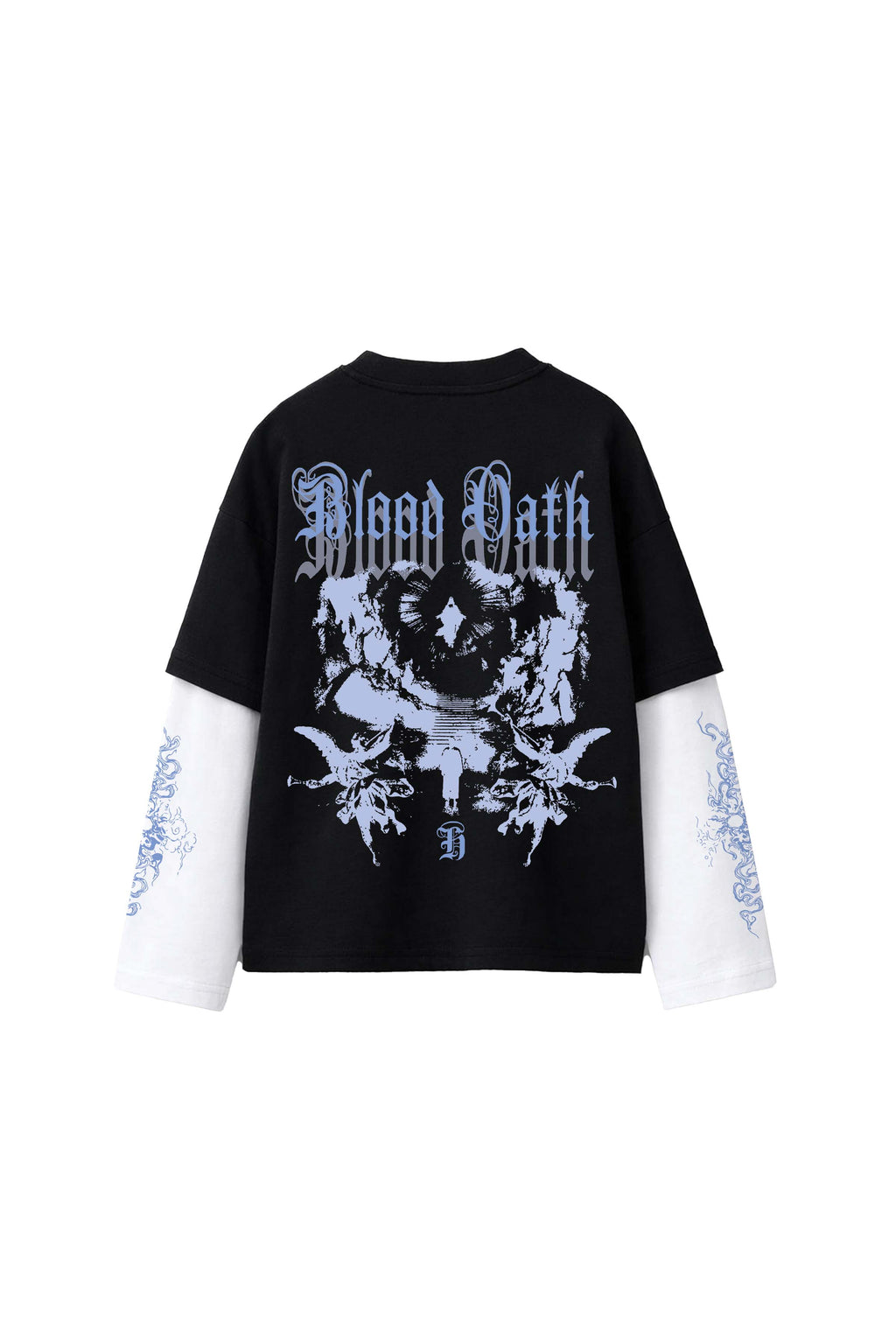 Blood Oath B&W LS Oversized Tee