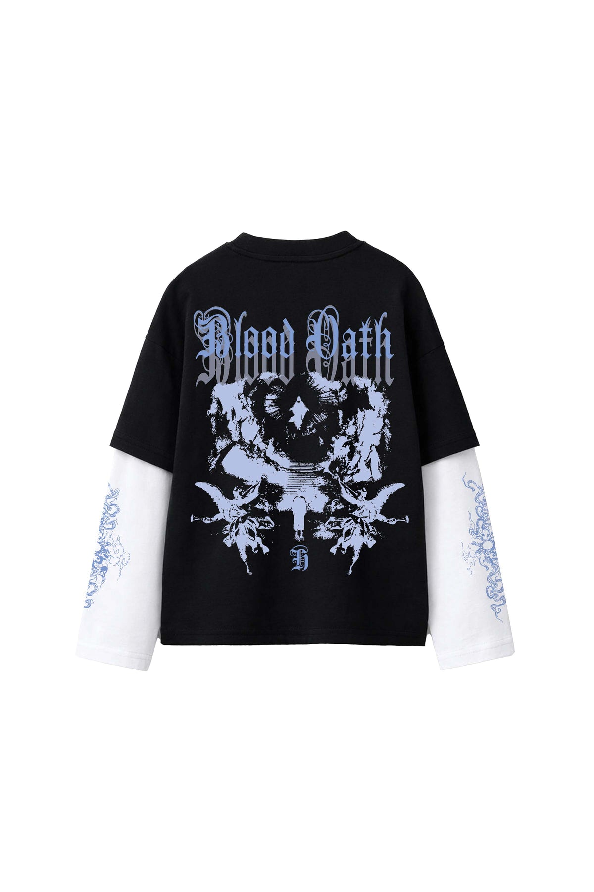 Blood Oath B&W LS Oversized Tee