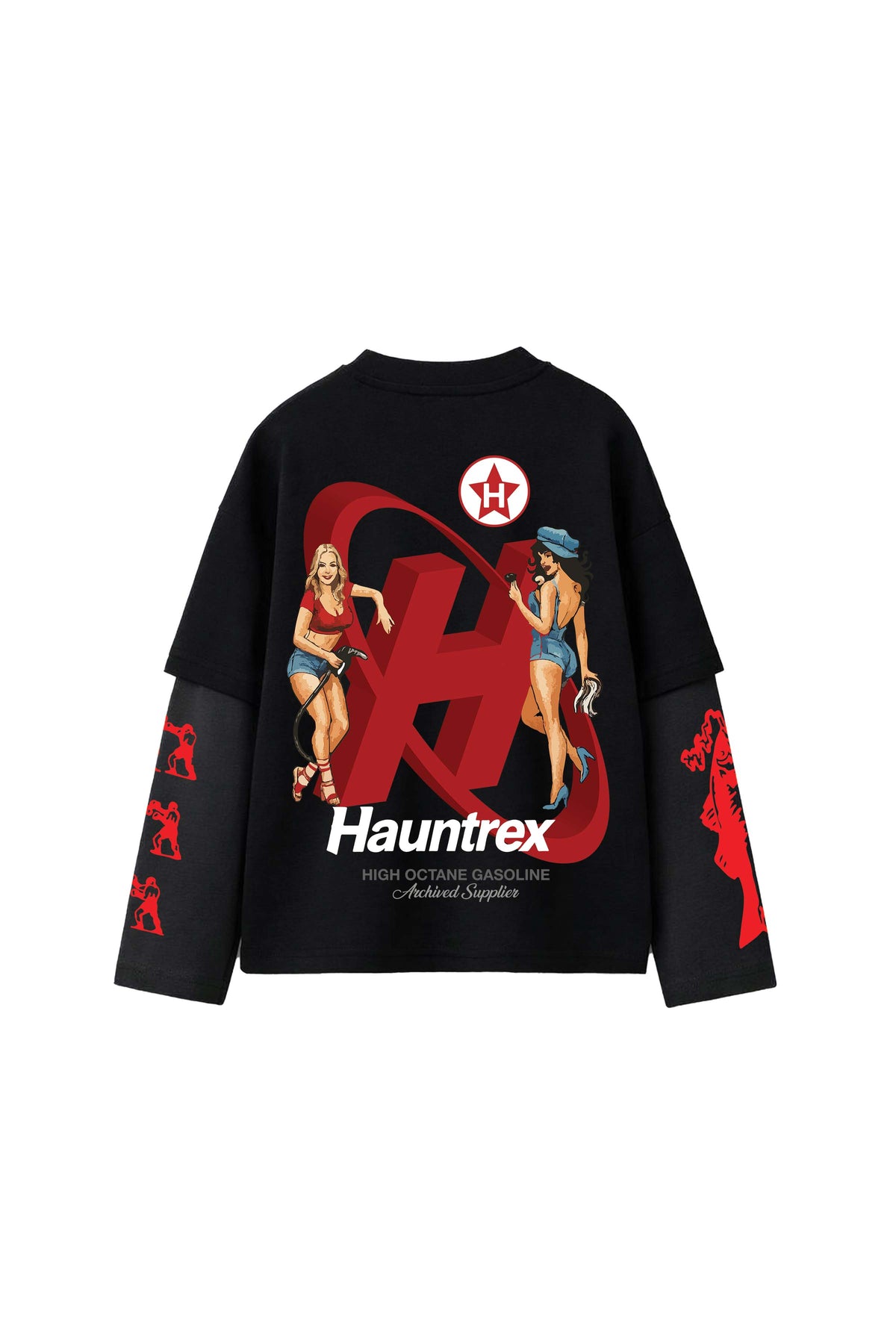 Hauntrex Gasoline B&G LS Oversized Tee