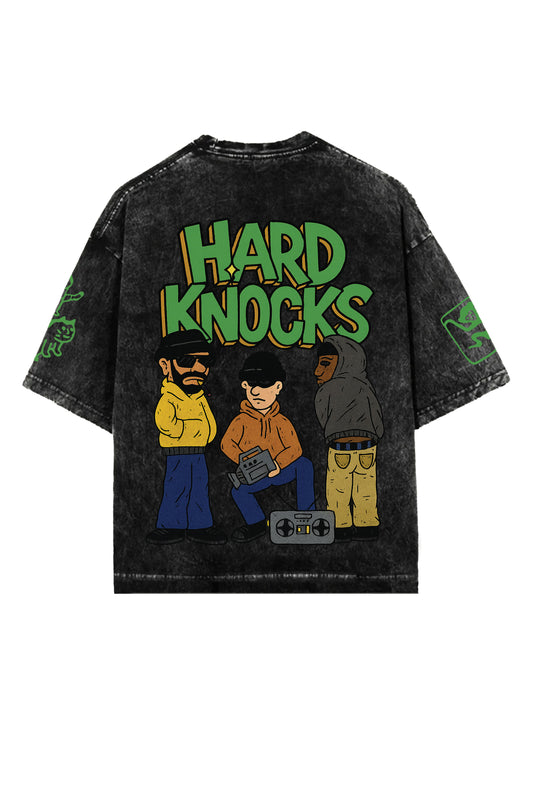 Hard Knocks Designed Vintage Oversized T-shirt