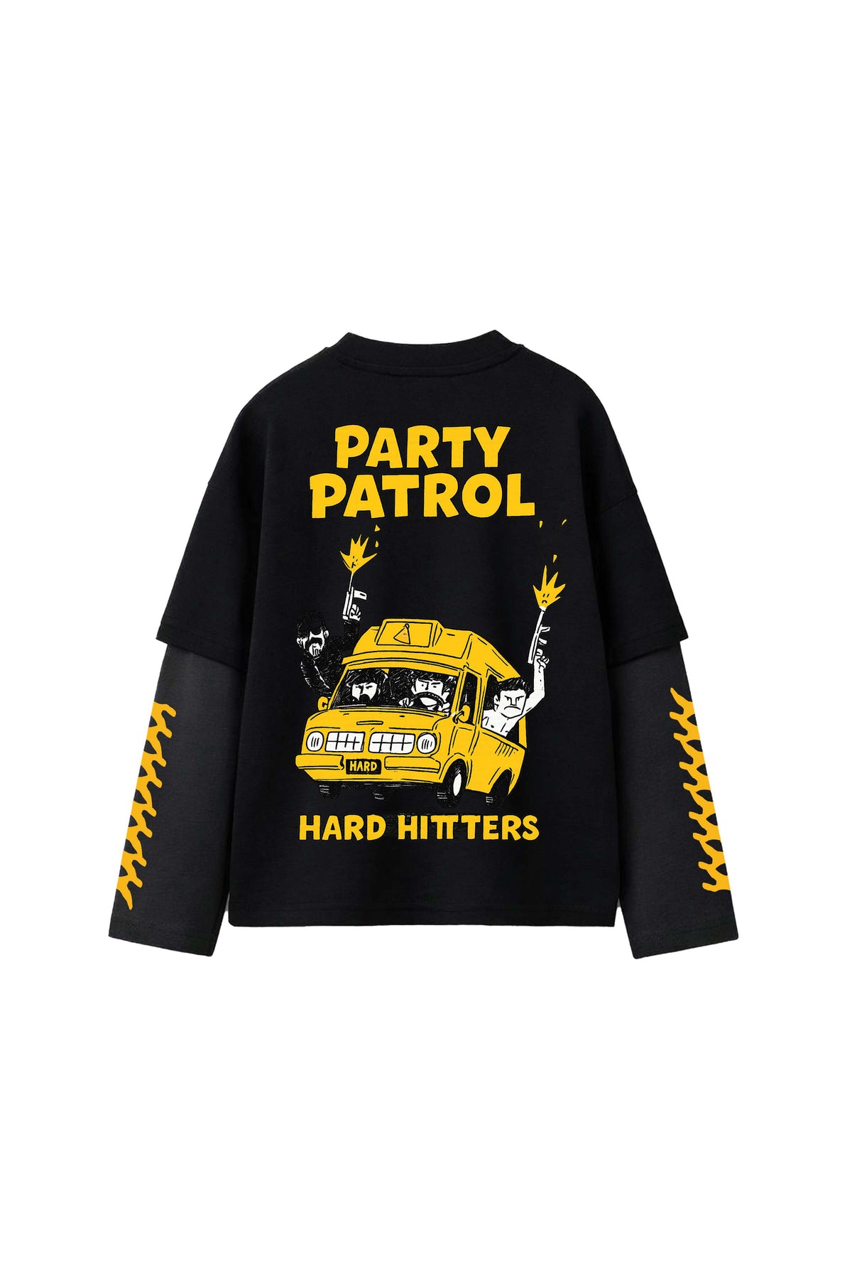 Party Patrol B&G LS Oversized Tee