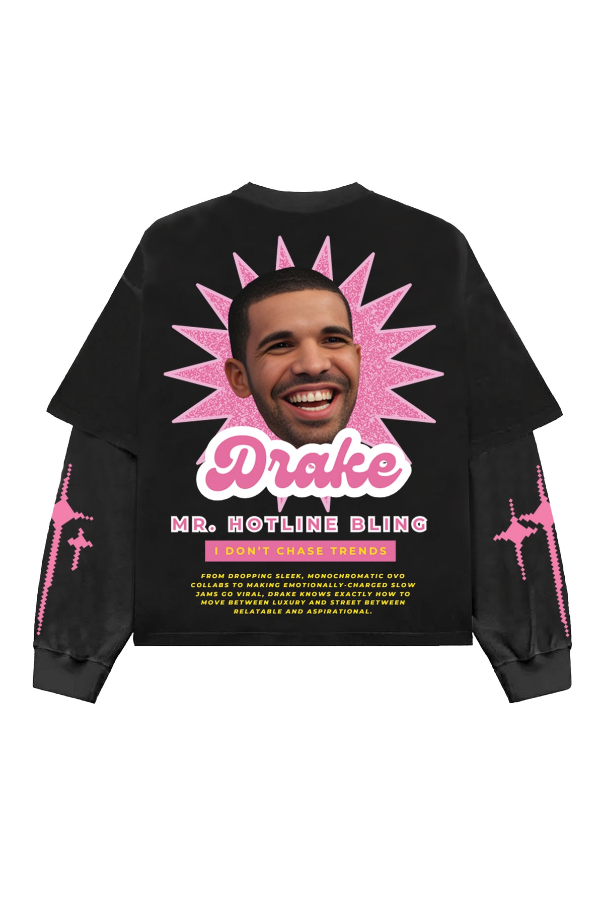 Drake Designed Oversized Long Sleeve T-shirt