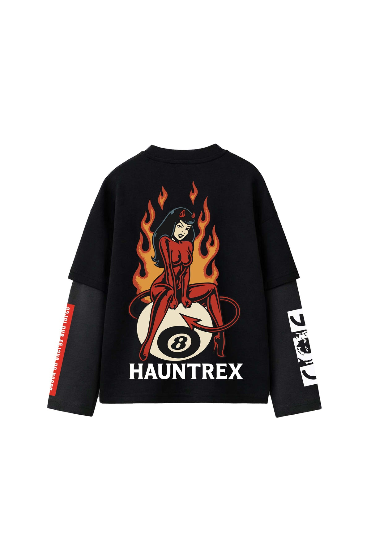 Hooked On Cherry B&G LS Oversized Tee