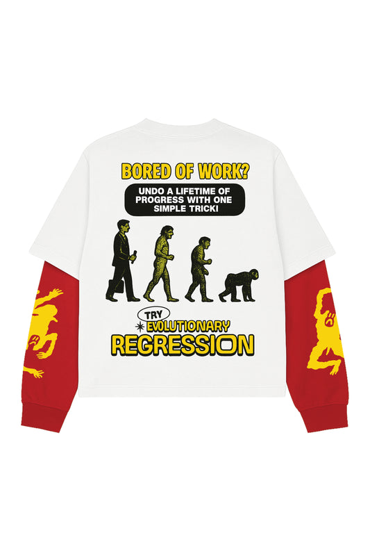 Bored Of Work W&R LS Oversized Tee