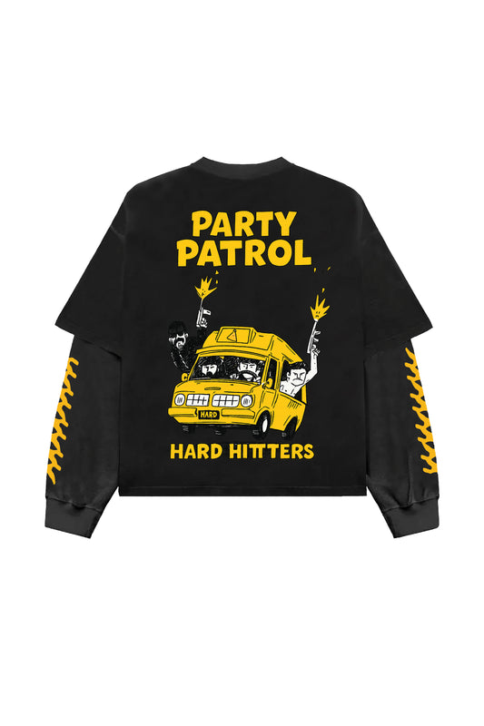 Party Patrol B&G LS Oversized Tee