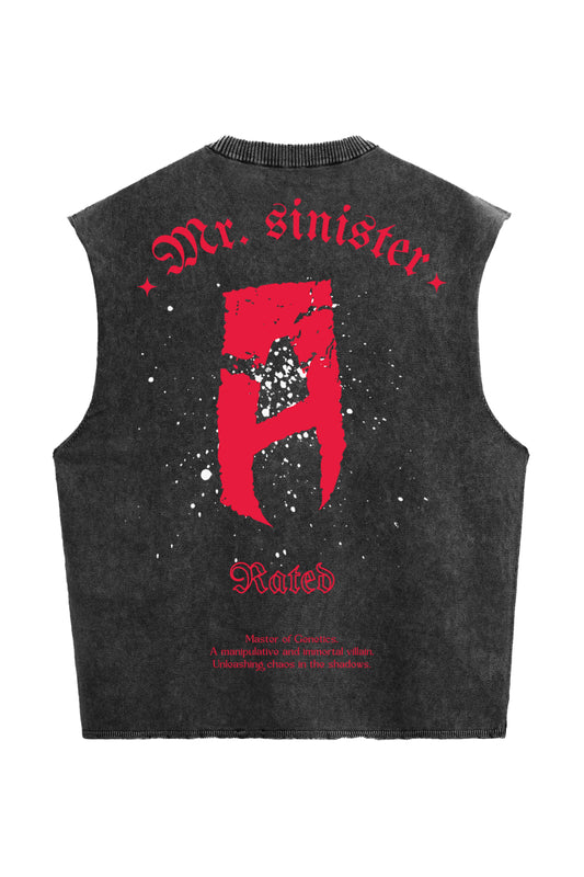 Mr. Sinister Designed Vintage Oversized Vest