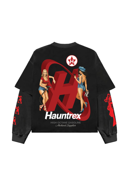 Hauntrex Gasoline B&G LS Oversized Tee