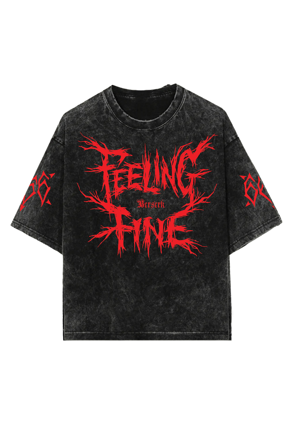 Beserk Designed Vintage Oversized T-shirt