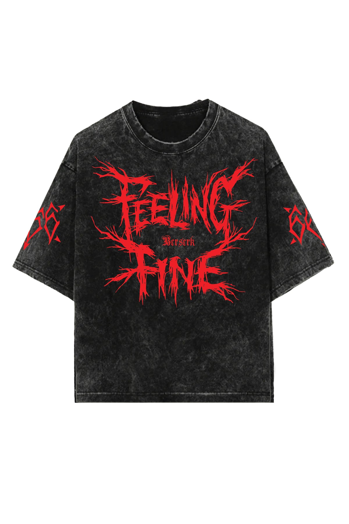 Beserk Designed Vintage Oversized T-shirt