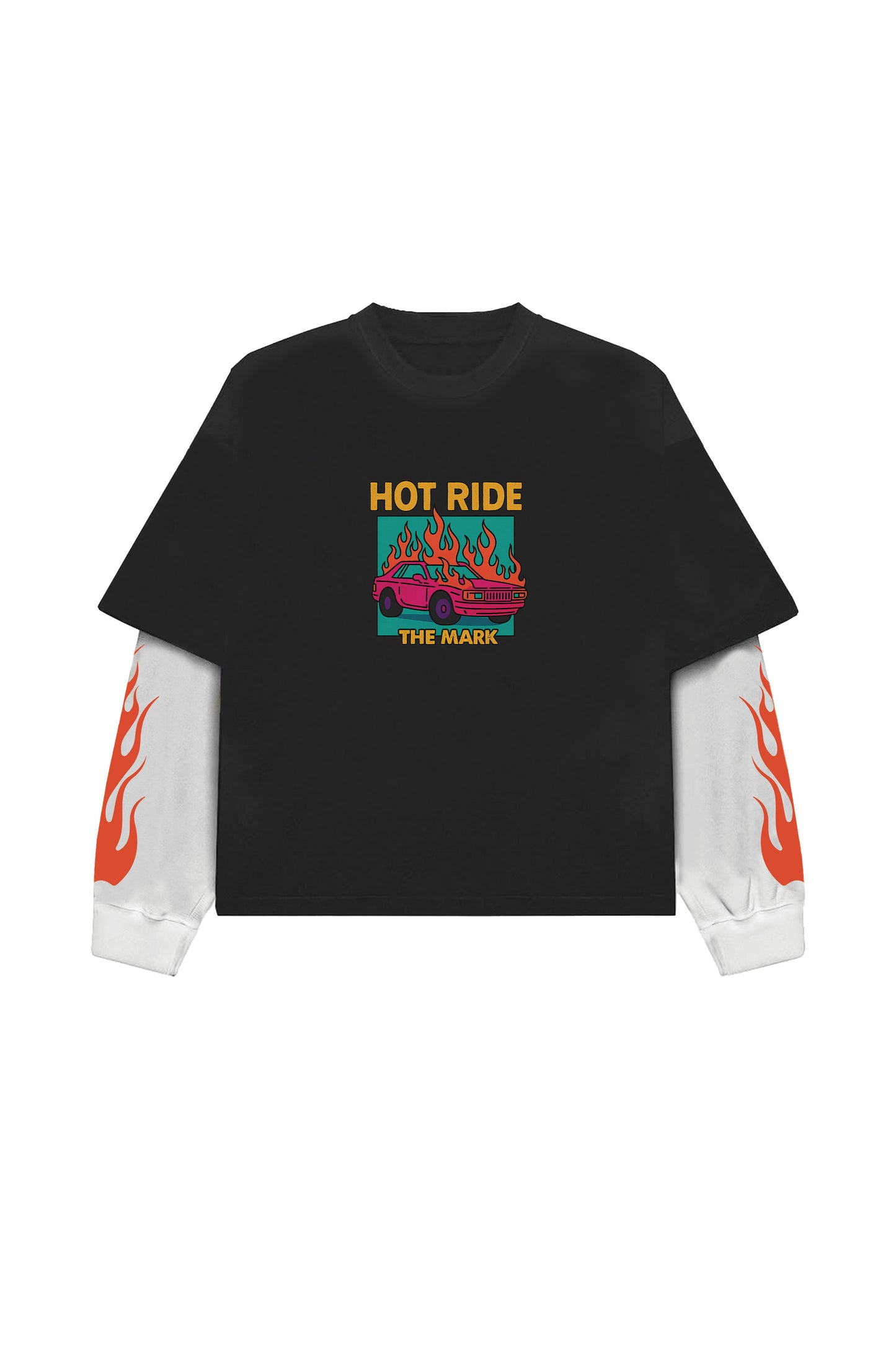 Boys are back B&W LS Oversized Tee