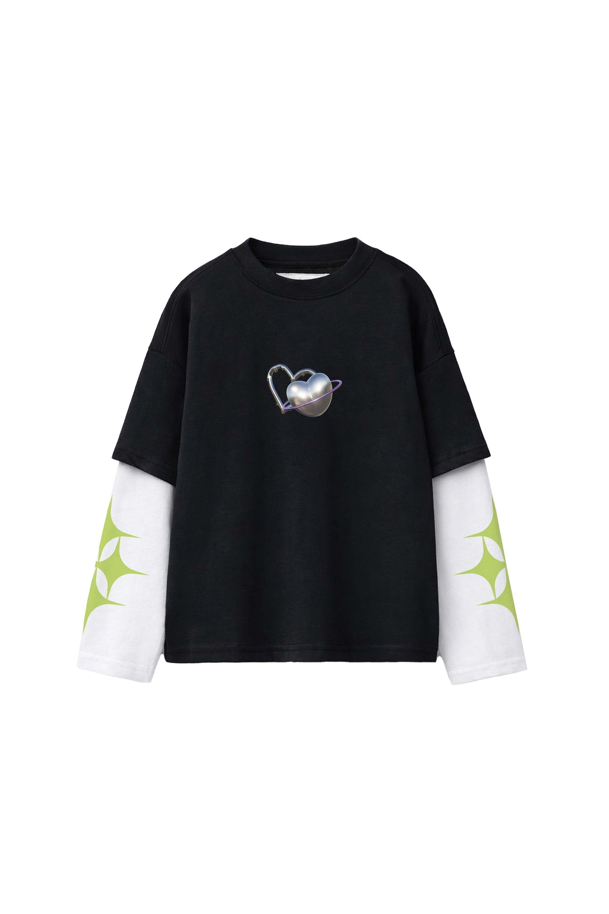 Take A Break B&W LS Oversized Tee