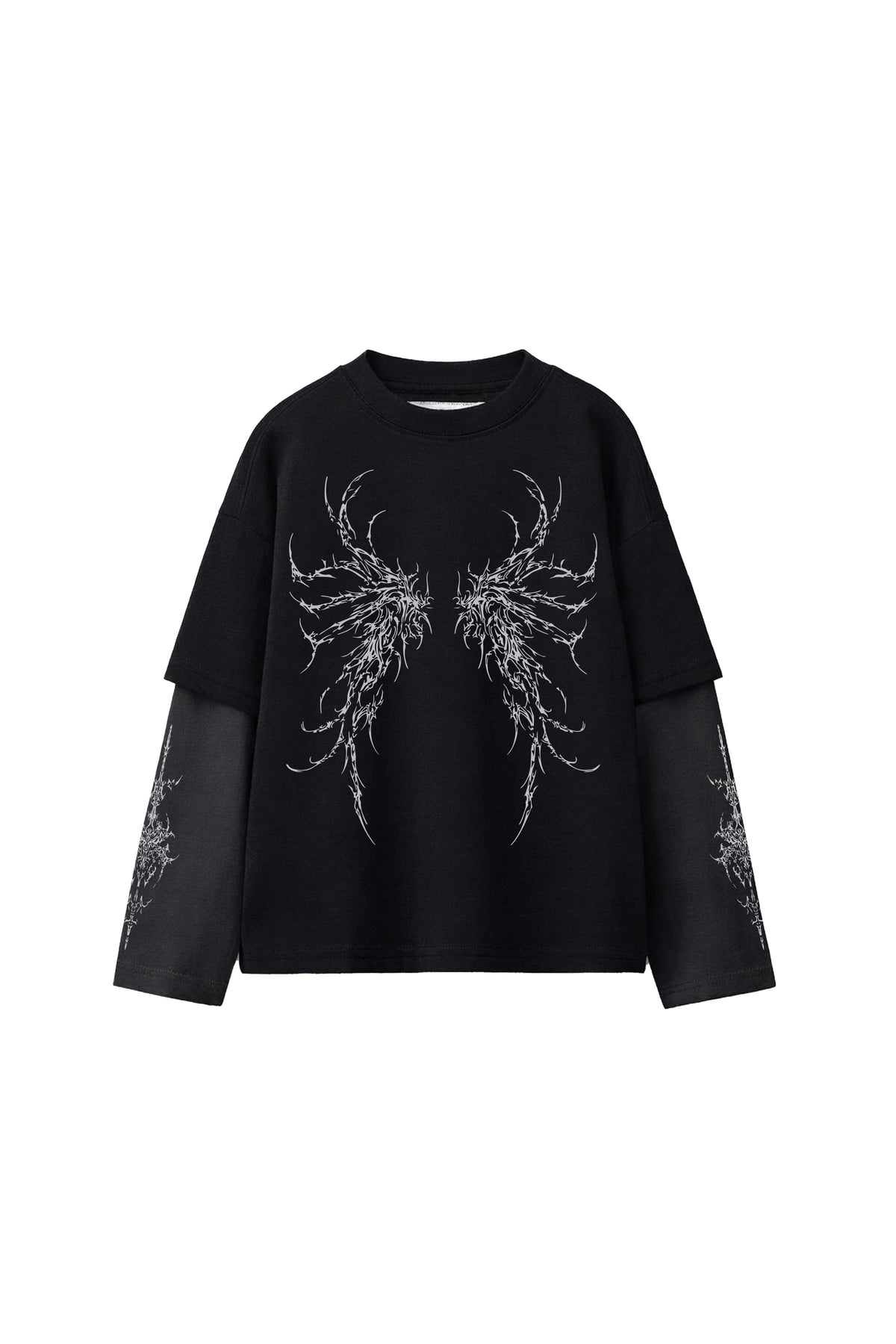 Runes in Progress Designed Oversized Long Sleeve T-shirt
