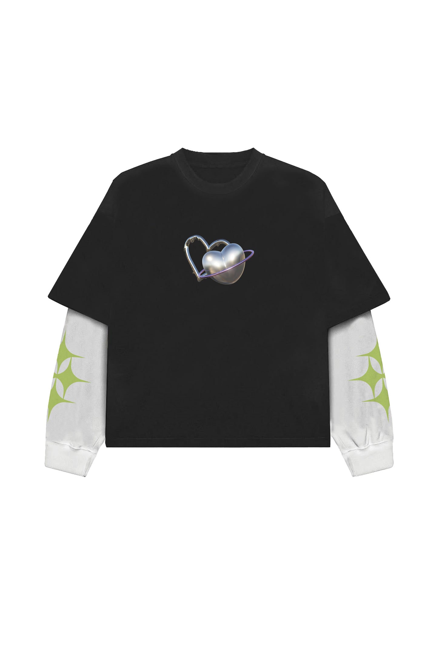 Take A Break B&W LS Oversized Tee