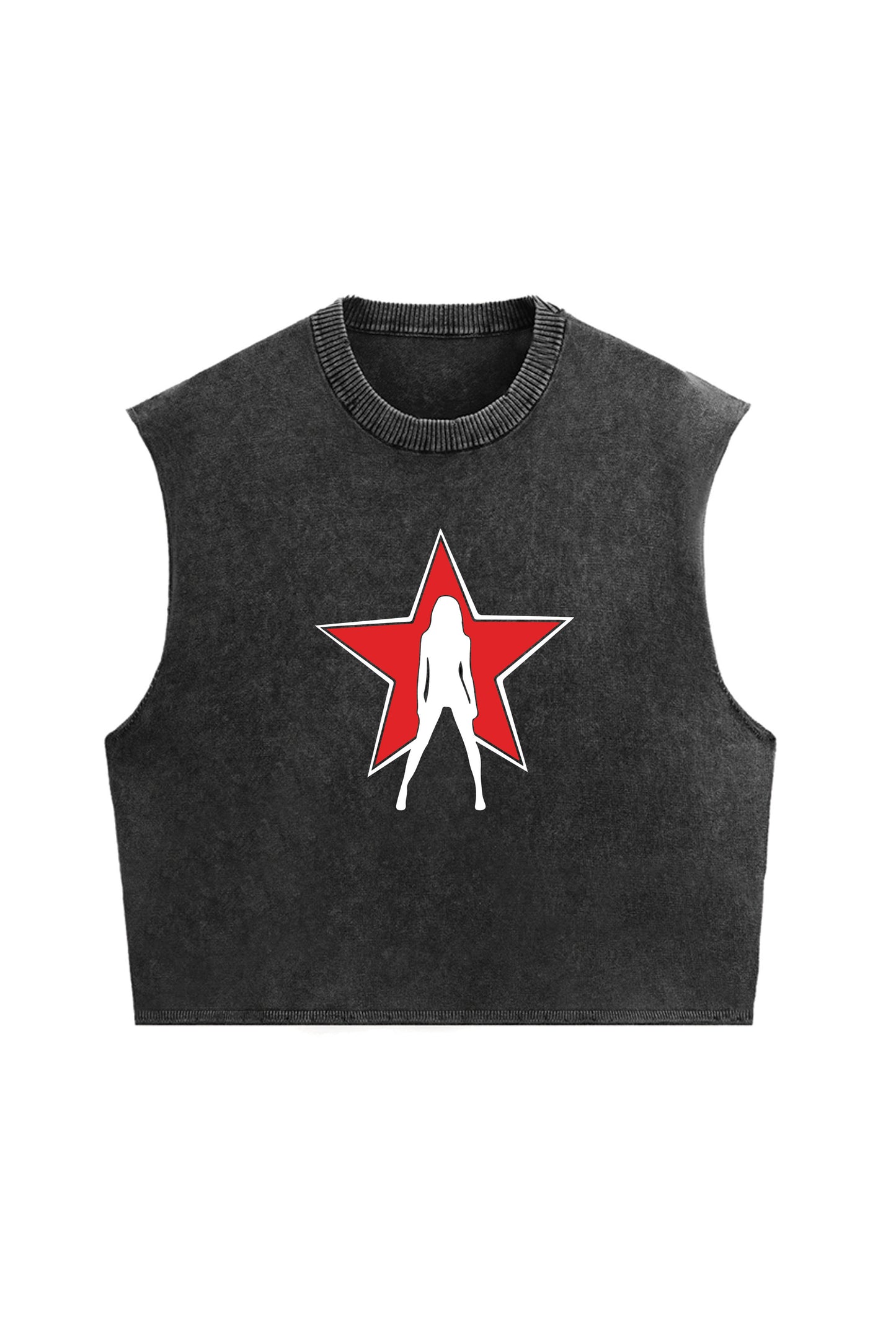 Self Destruction Designed Vintage Oversized Tank