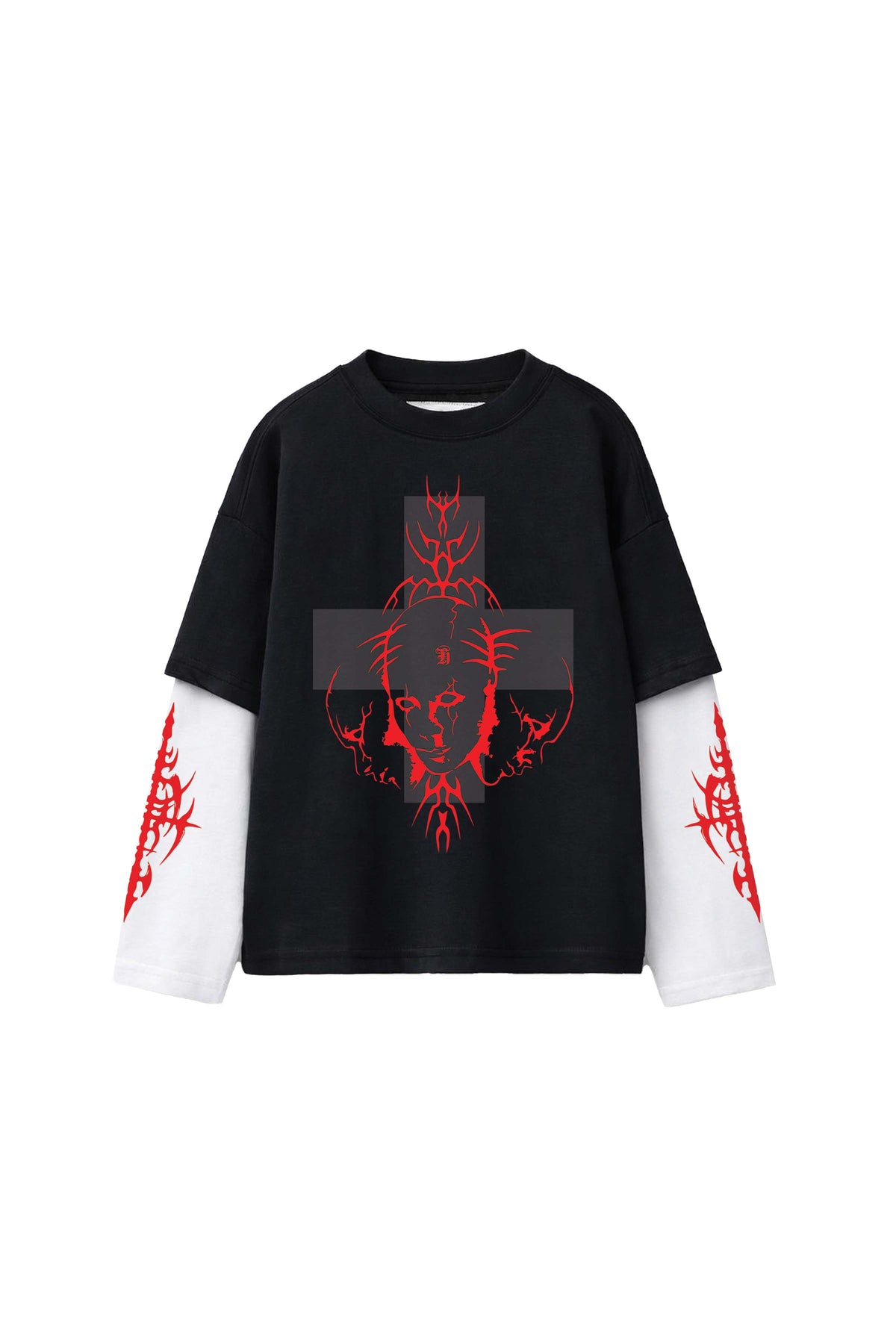 Blessed by Damage Designed Oversized Long Sleeve T-shirt