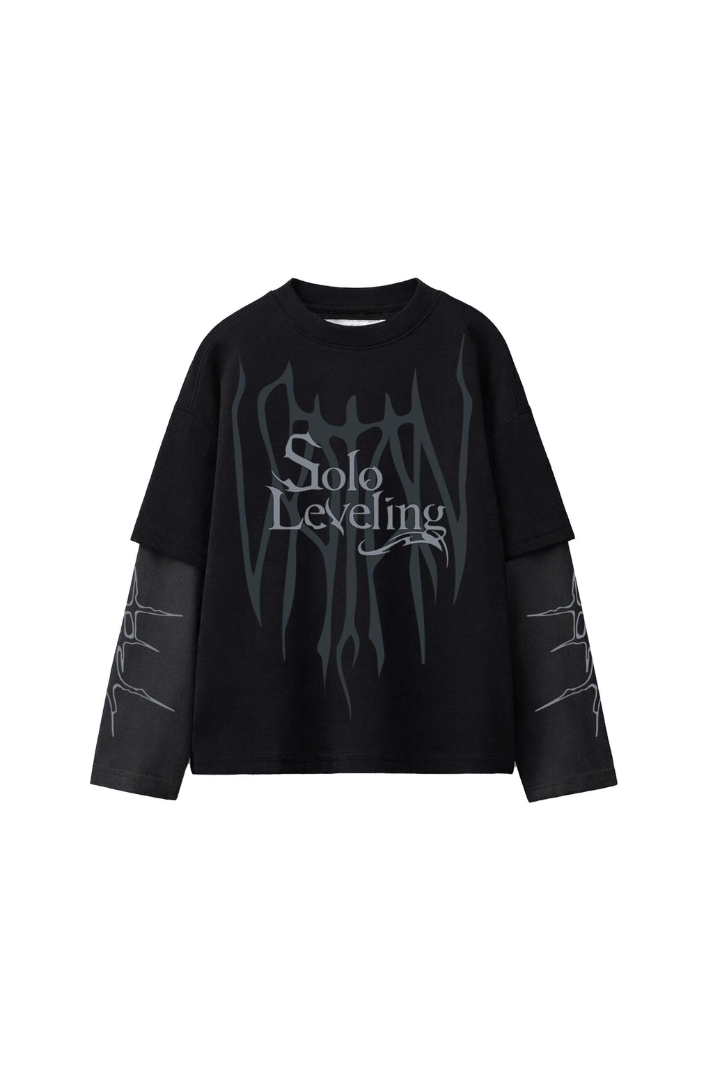 Solo Leveling Designed B&G Oversized Long Sleeve T-shirt
