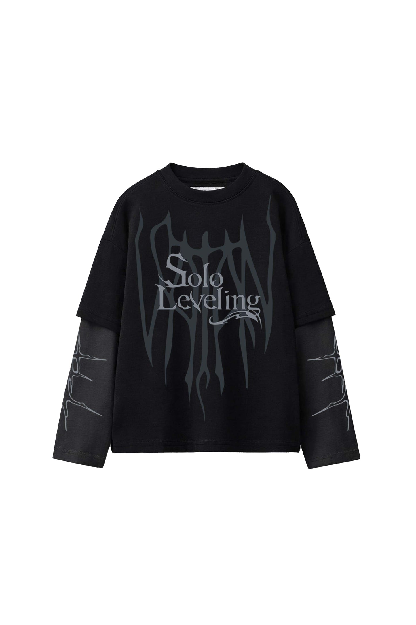 Solo Leveling Designed B&G Oversized Long Sleeve T-shirt