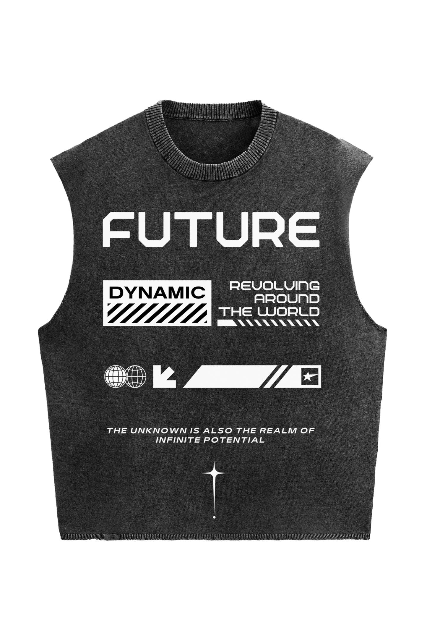 Future Designed Vintage Oversized Vest