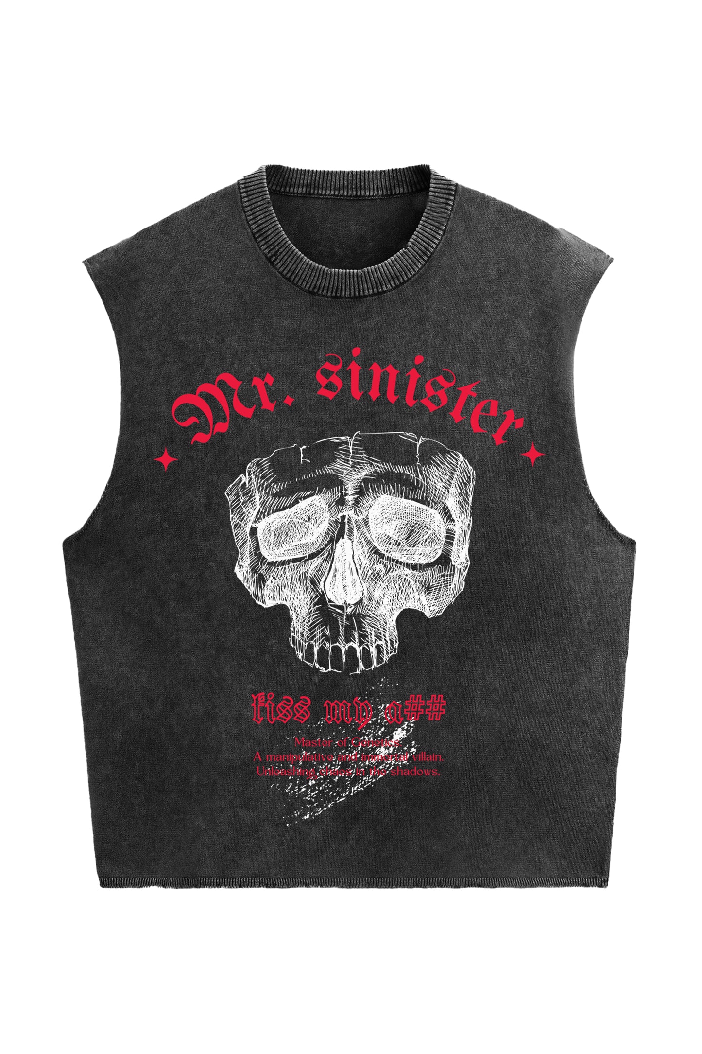 Mr. Sinister Designed Vintage Oversized Vest