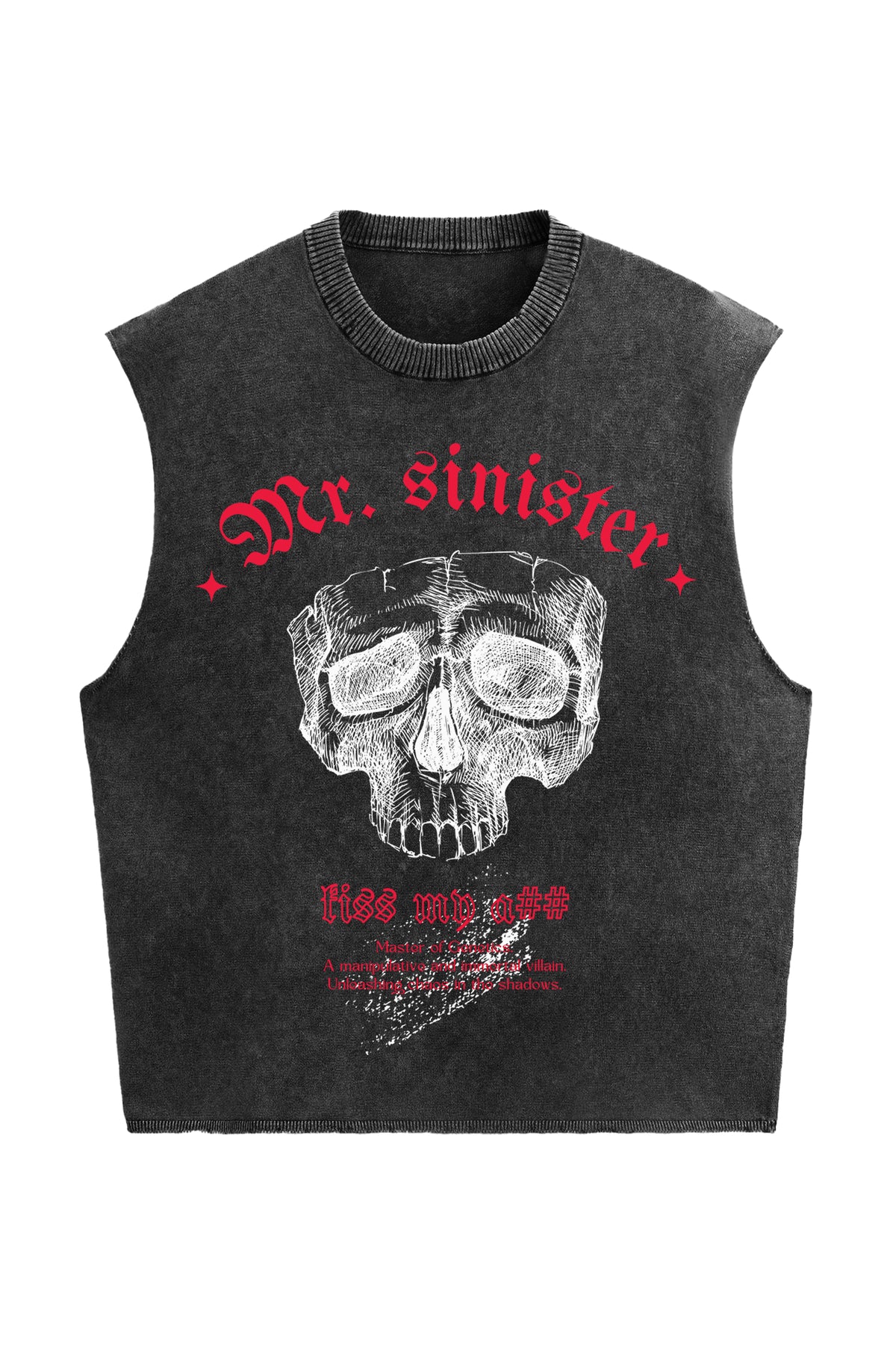 Mr. Sinister Designed Vintage Oversized Tank