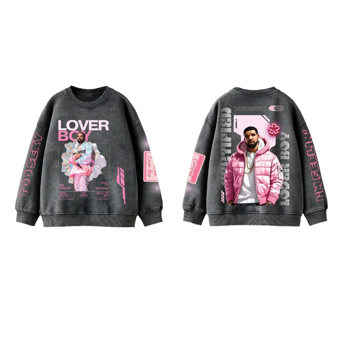 Drake Rug Sweater Drake Designed Oversized Sweatshirt – Hauntrex
