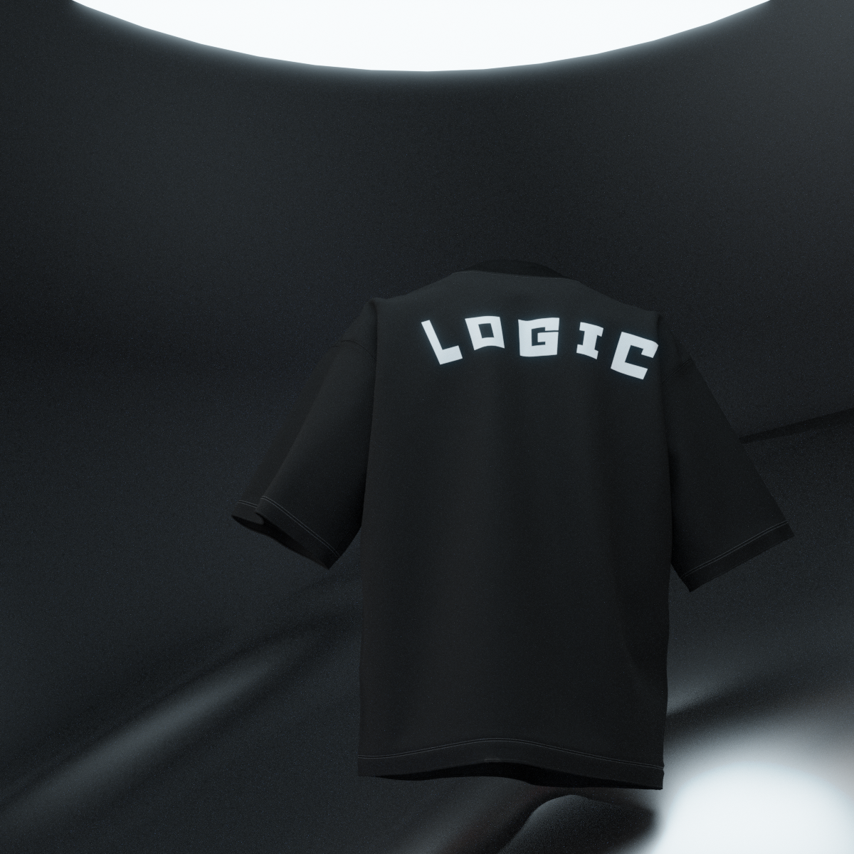 Logic Reflective Designed Oversized Tee