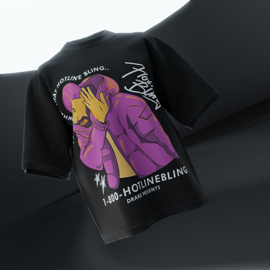 Hotling Bling Reflective Designed Oversized Tee