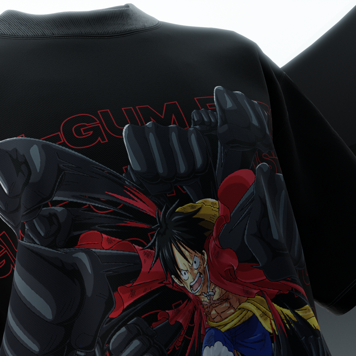 Luffy Wano arc upgrade Armament Haki 3D t shirt - Owl Fashion Shop