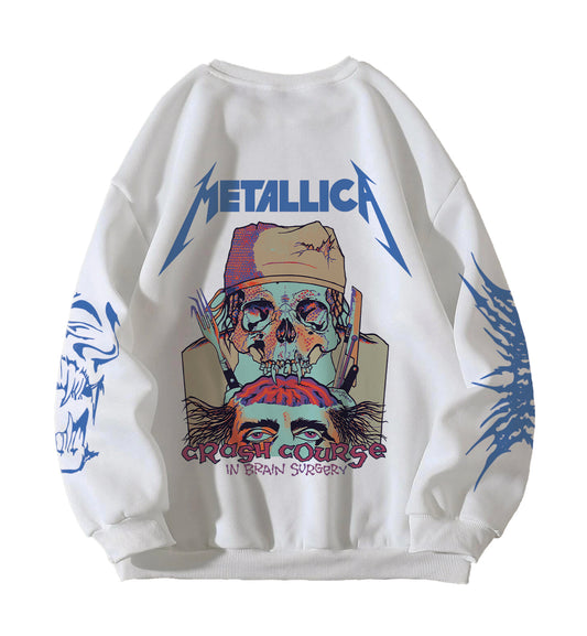 Metallica Designed Oversized Sweatshirt