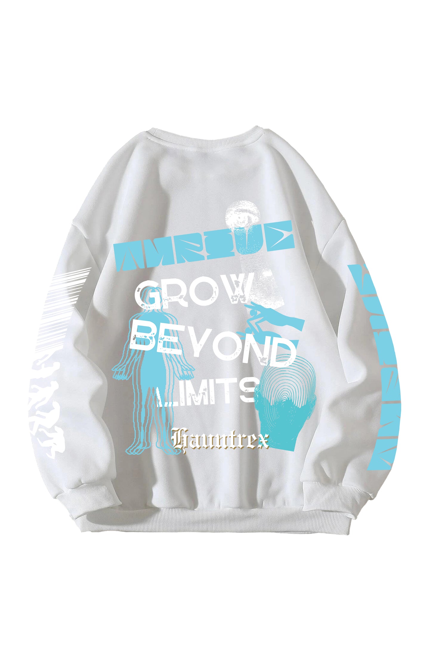 Grow Beyond Limits Designed Oversized Sweatshirt